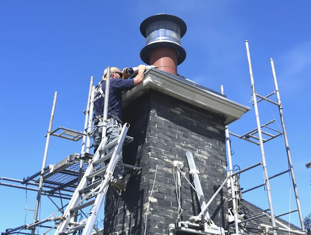Sturdy chimney crown finished by Kingston Chimney Sweep in Kingston, MA