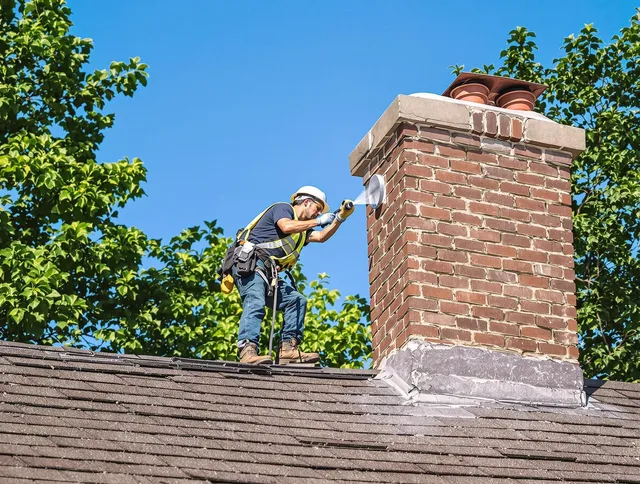 Kingston Chimney Sweep performing an inspection with advanced tools in Kingston, MA