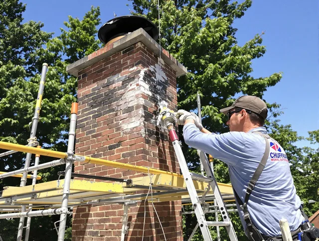 Structural chimney repair by Kingston Chimney Sweep in Kingston, MA