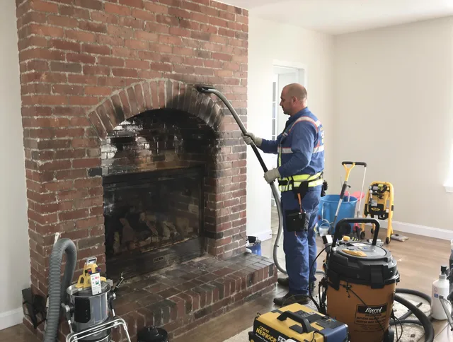 Kingston Chimney Sweep expert performing detailed chimney sweep in Kingston, MA