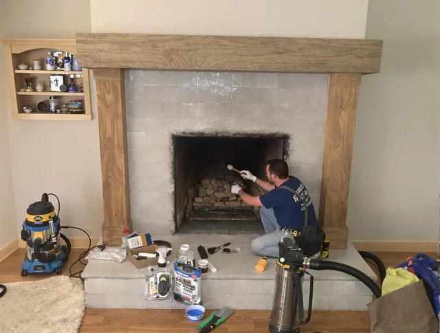 Detailed creosote removal process by Kingston Chimney Sweep in Kingston, MA