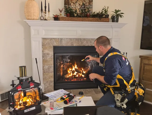 Safety-focused fireplace inspection by Kingston Chimney Sweep in Kingston, MA