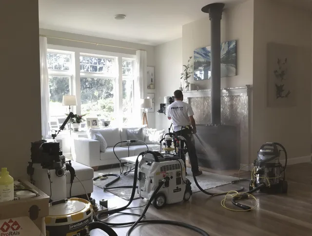 Soot removal service by Kingston Chimney Sweep for a fireplace in Kingston, MA